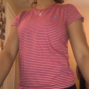 Striped Polo Tee